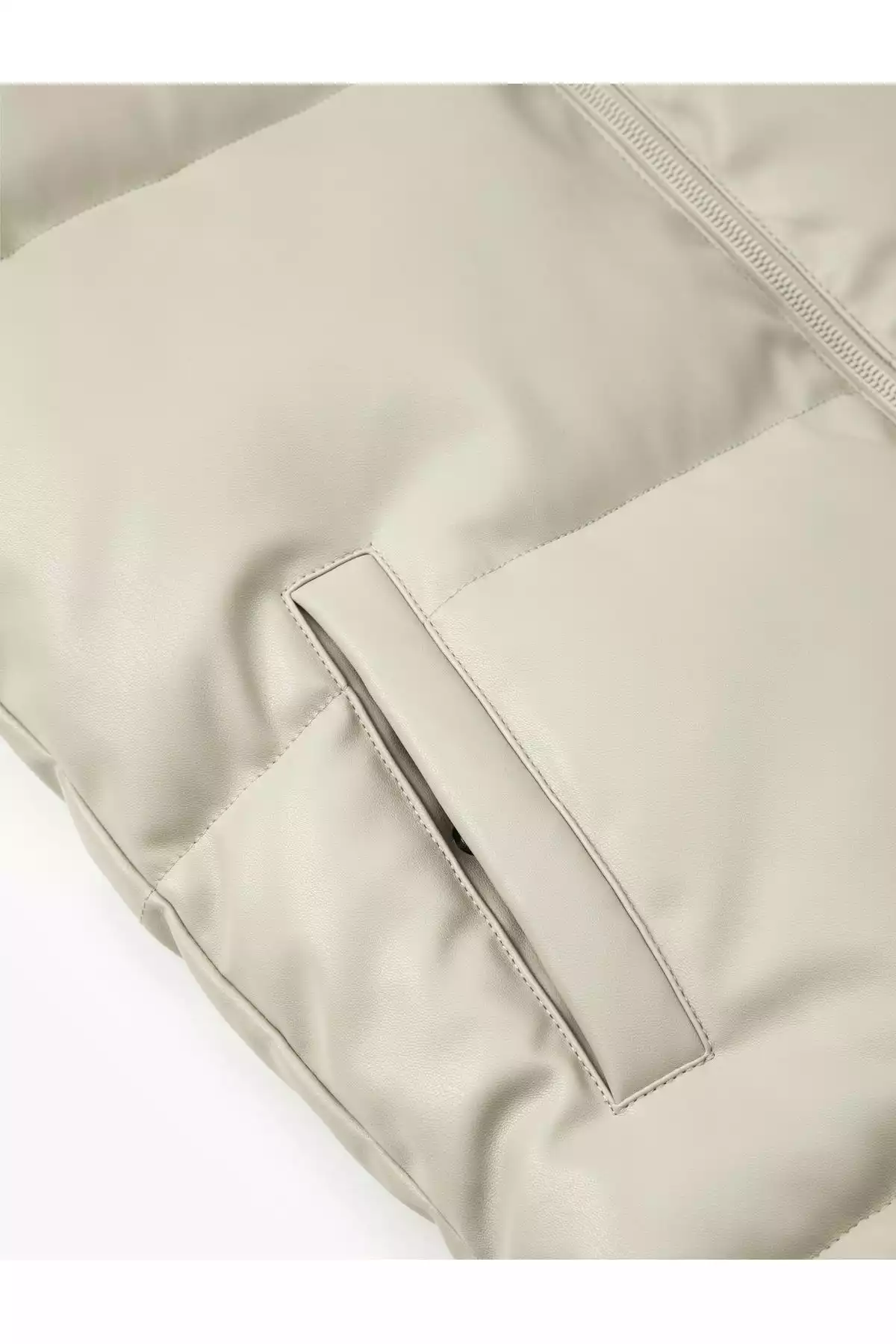 جلیقه جیب دار اسلیم فیت کلاهدار پفدار زیپدار برند Koton کد 1753305673