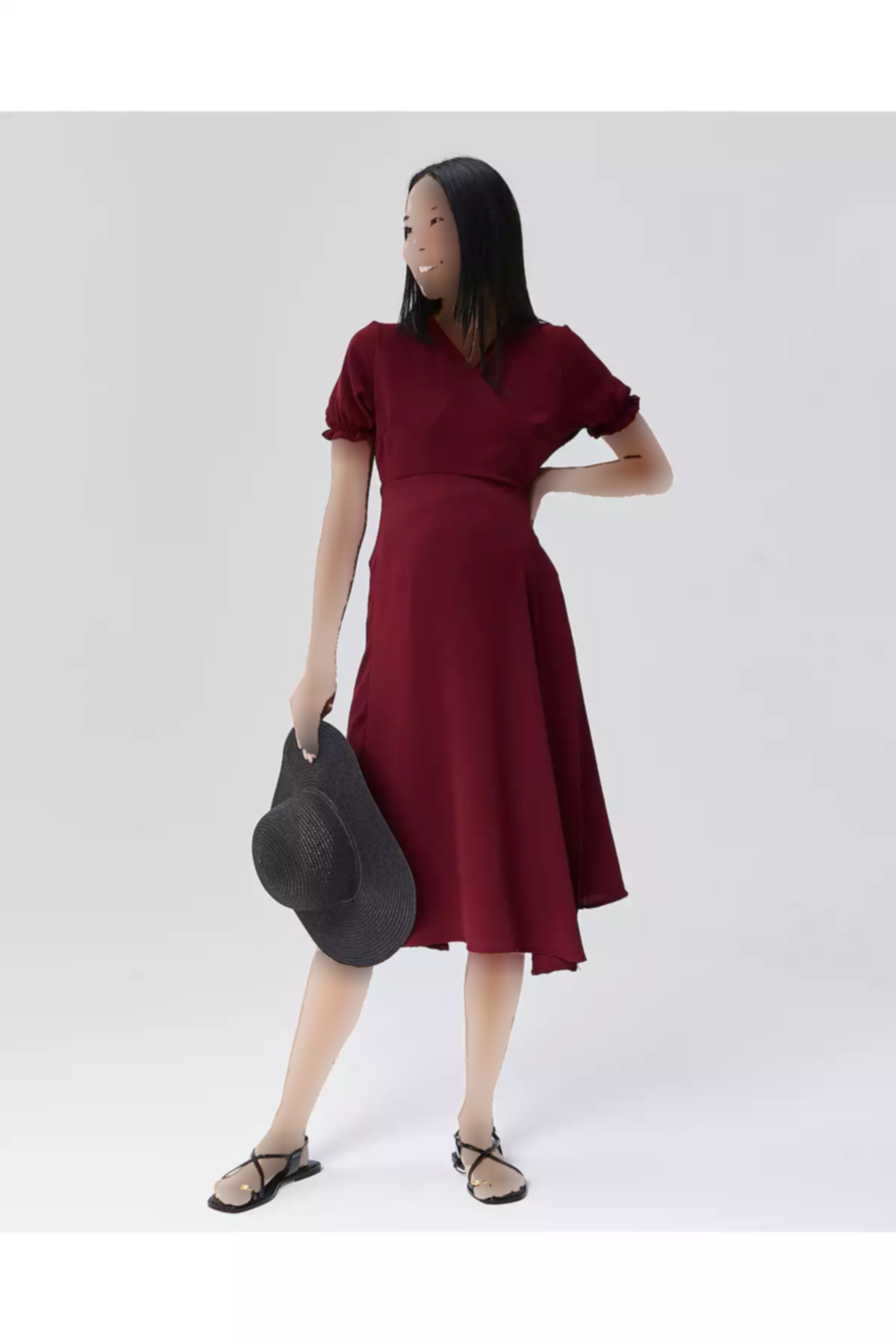 زرشکی لباس برند Lyn Mama کد 1753854123