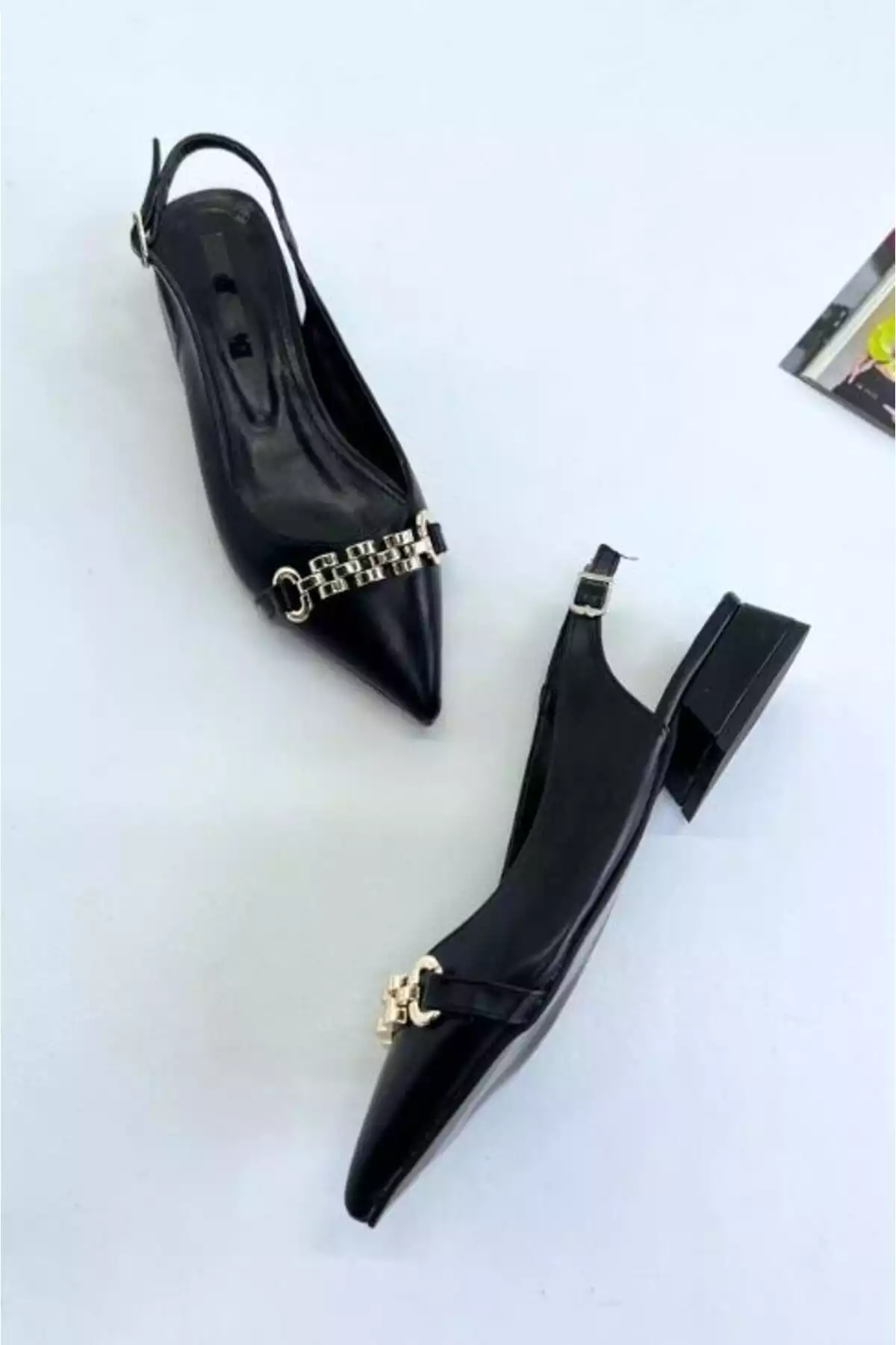 کفش عروسکی سگک دار مشکی برند inizio کد 1753715525