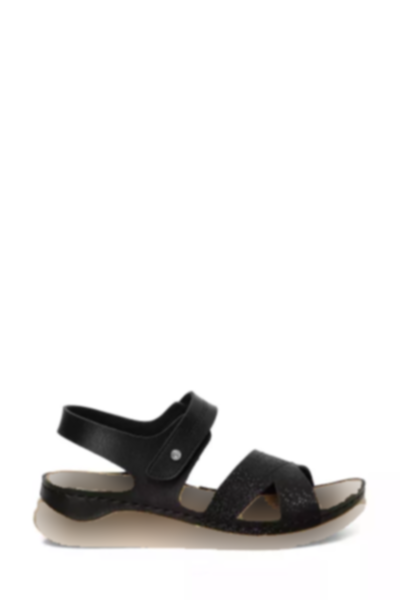 صندل ساده زنانه مشکی برند Polaris کد 1753621867