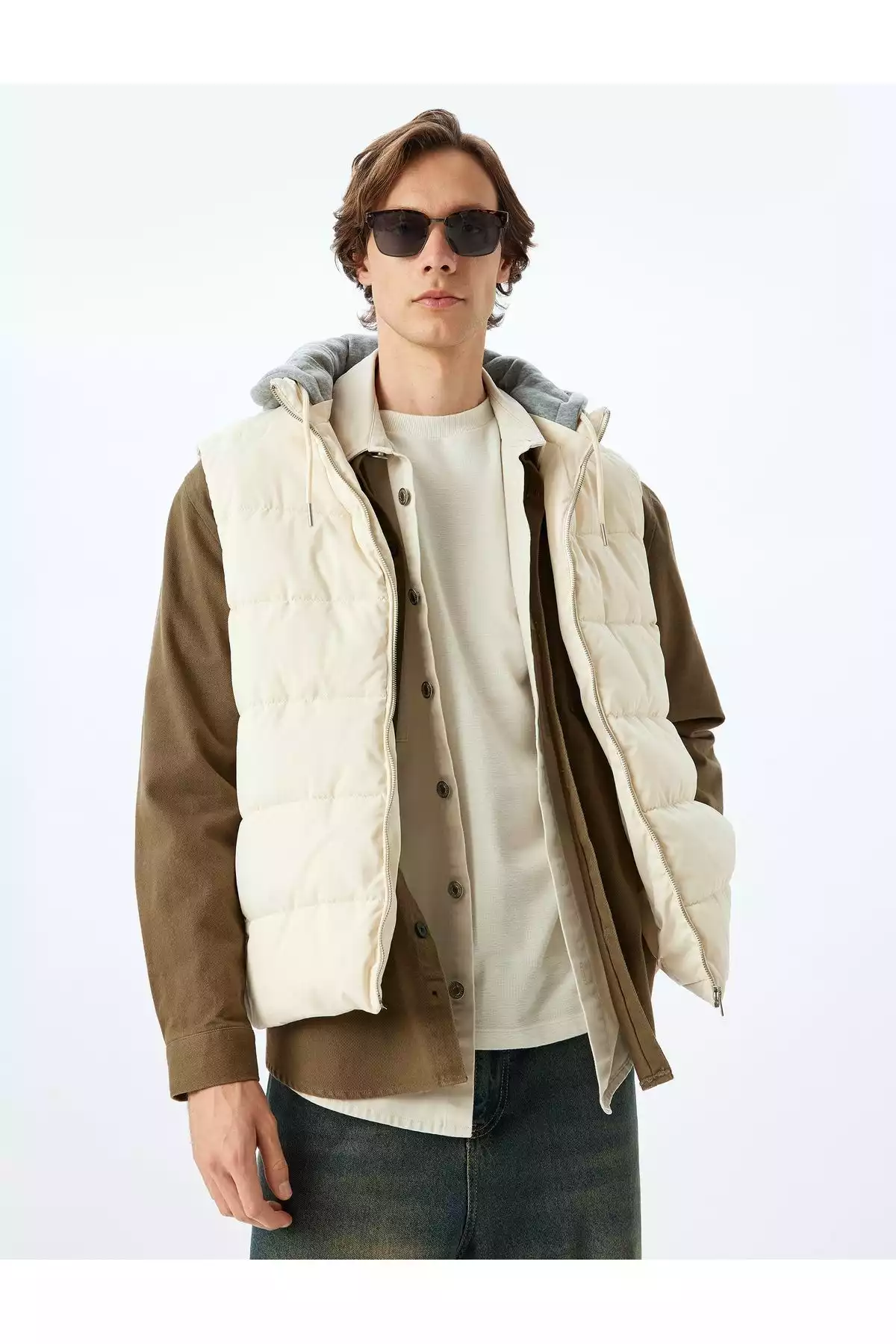 جلیقه اسلیم فیت پفدار زیپدار برند Koton کد 1753305792