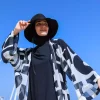 کیمونو خفاشی طرحدار مشکی برند Marina کد 1753525928
