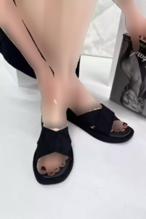 دمپایی ضربدری جیر مشکی برند inizio کد 1753715474