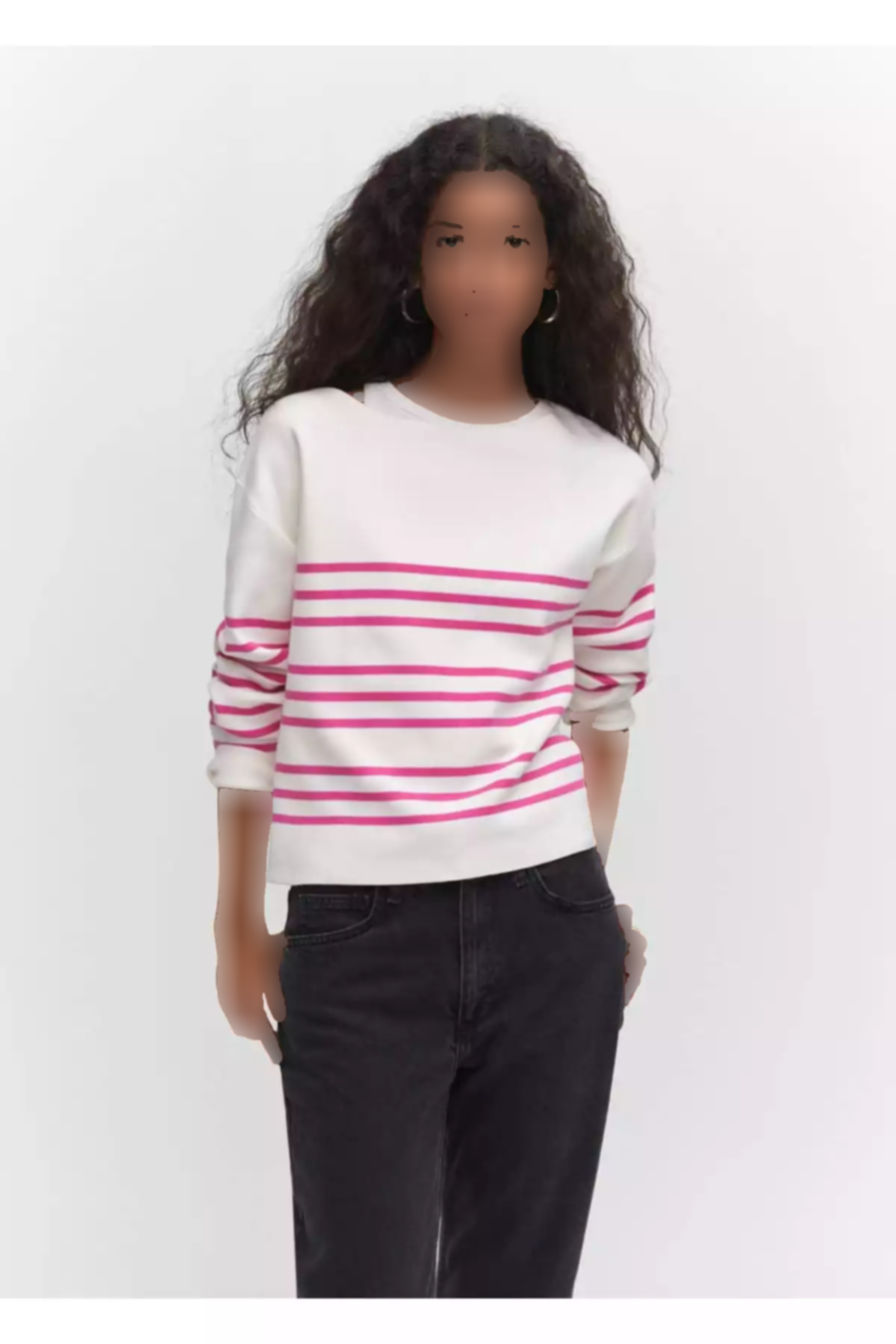 پلیور بافتنی یقه قایقی برند MANGO کد 1753000759