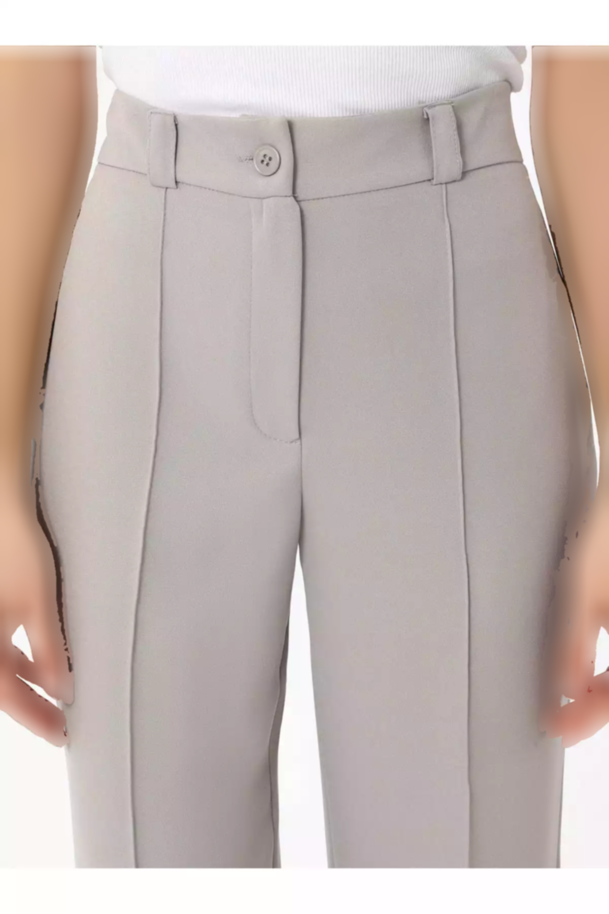 دور کمر بلند نرم دوخت قهوه ای سموری رفکا شلوار برند Refka کد 1753721467