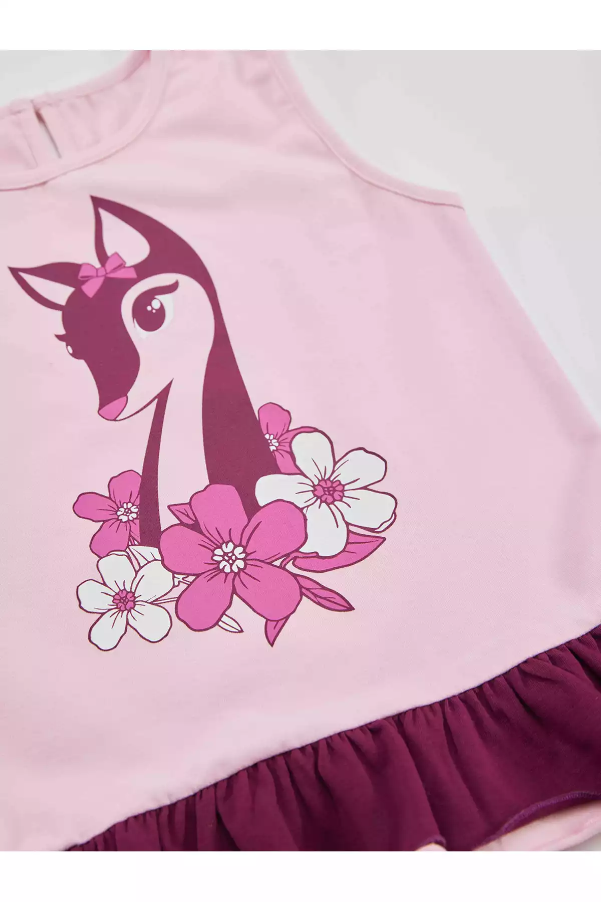 ست تایت تونیک تیشرت بدون آستین تابستانی چیندار دخترانه برند Denokids کد 1753823468