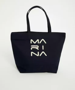 کیف دوشی آستردار سرمه ای زیپدار برند Marina کد 1753529463