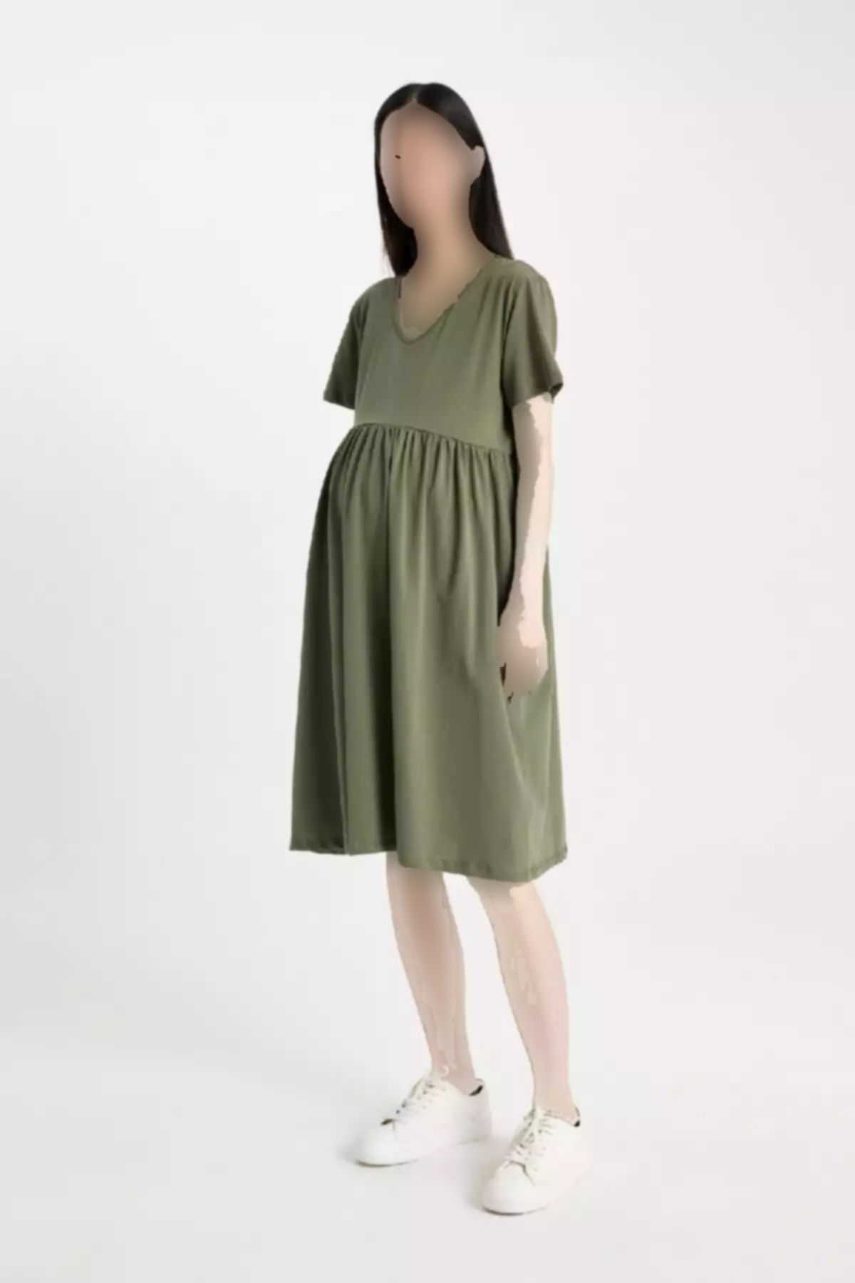 پیراهن متناسب قد آستین کوتاه بارداری برند Defacto کد 1752543731