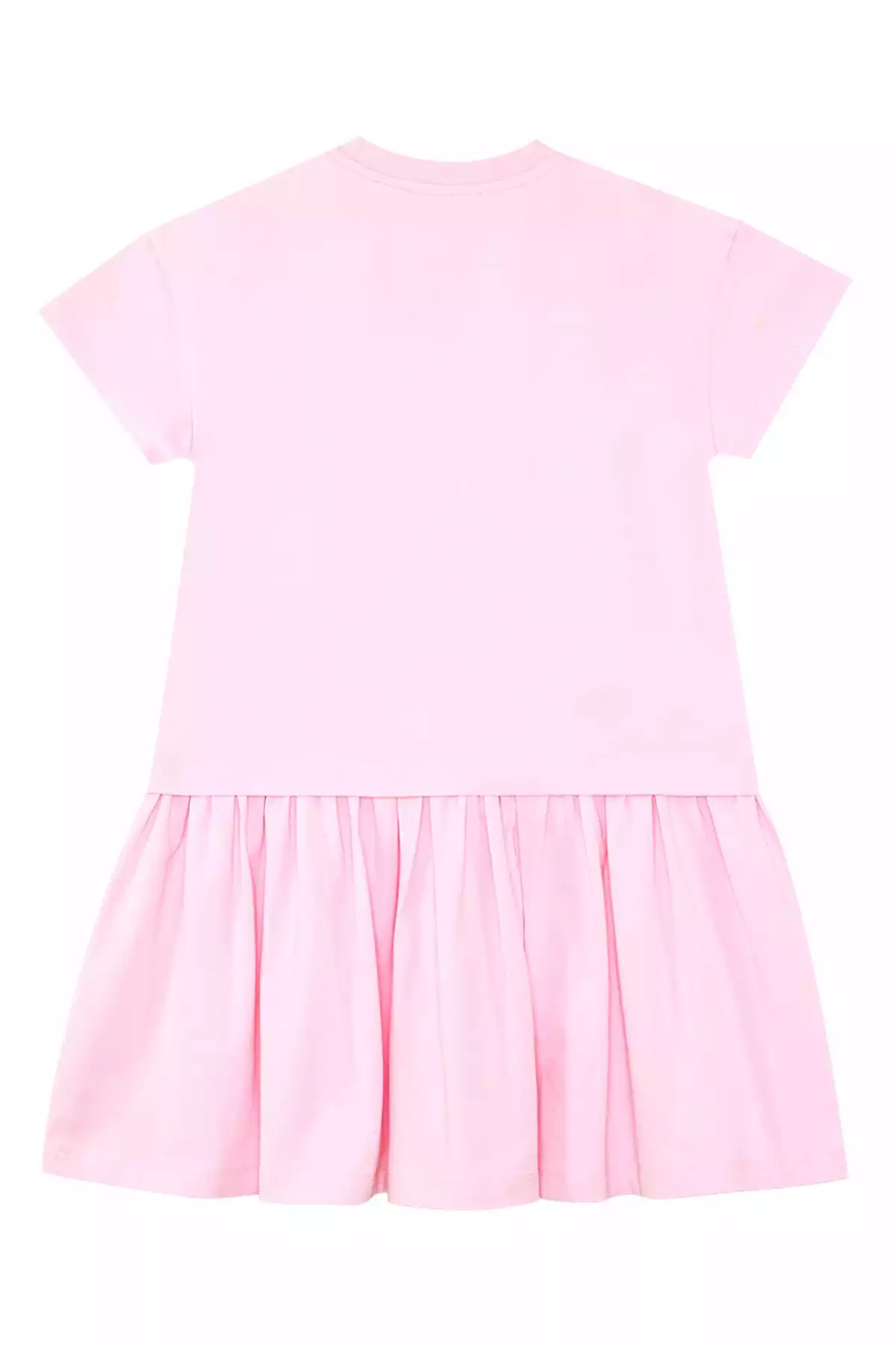 پیراهن پانیه تابستانی چیندار دامن پلنگی صورتی دخترانه برند Denokids کد 1753833070