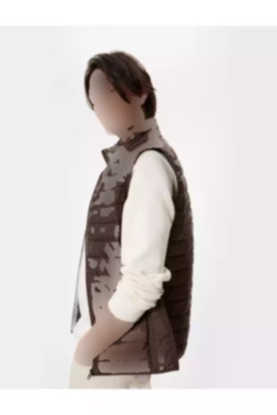 جلیقه اسلیم فیت طرح‎دار جیبدار یقه ایستاده پفدار برند Koton کد 1753310464