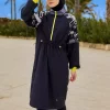 مایو اسلامی پوشیده کامل طراحی یقه دار دیپلمات مچی با توقف ، مشکی برند Marina کد 1753525990