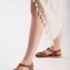 صندل چرم اصل زنانه برند Daxtors کد 1753645266