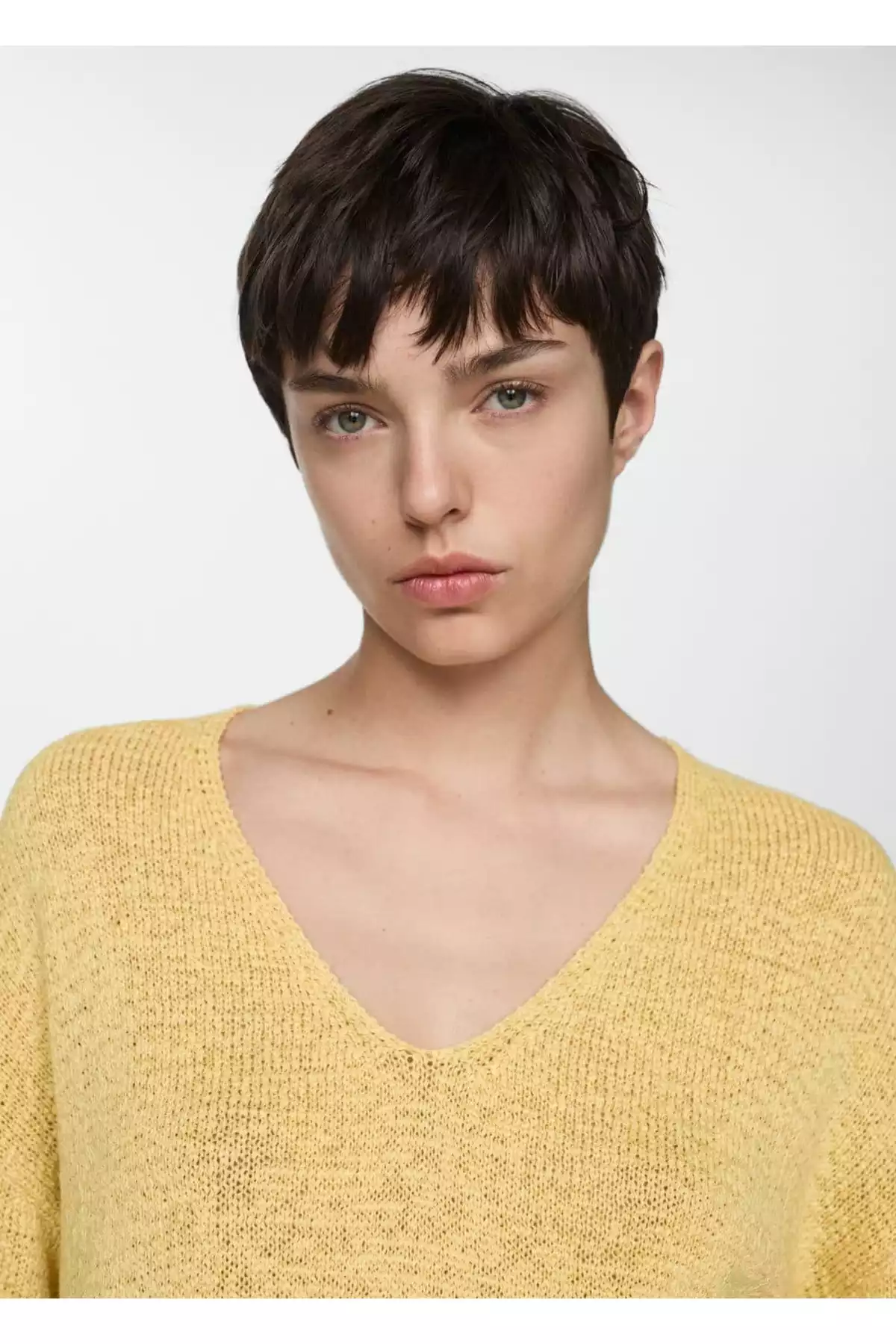 پلیور بافتنی یقه هفت برند MANGO کد 1753003865