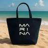 کیف دوشی آستردار سرمه ای زیپدار برند Marina کد 1753529463