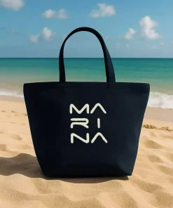 کیف دوشی آستردار سرمه ای زیپدار برند Marina کد 1753529463