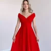 پیراهن کرپ والاندار دامن یقه هفت آستین کوتاه زنانه برند JANES کد 1753557069
