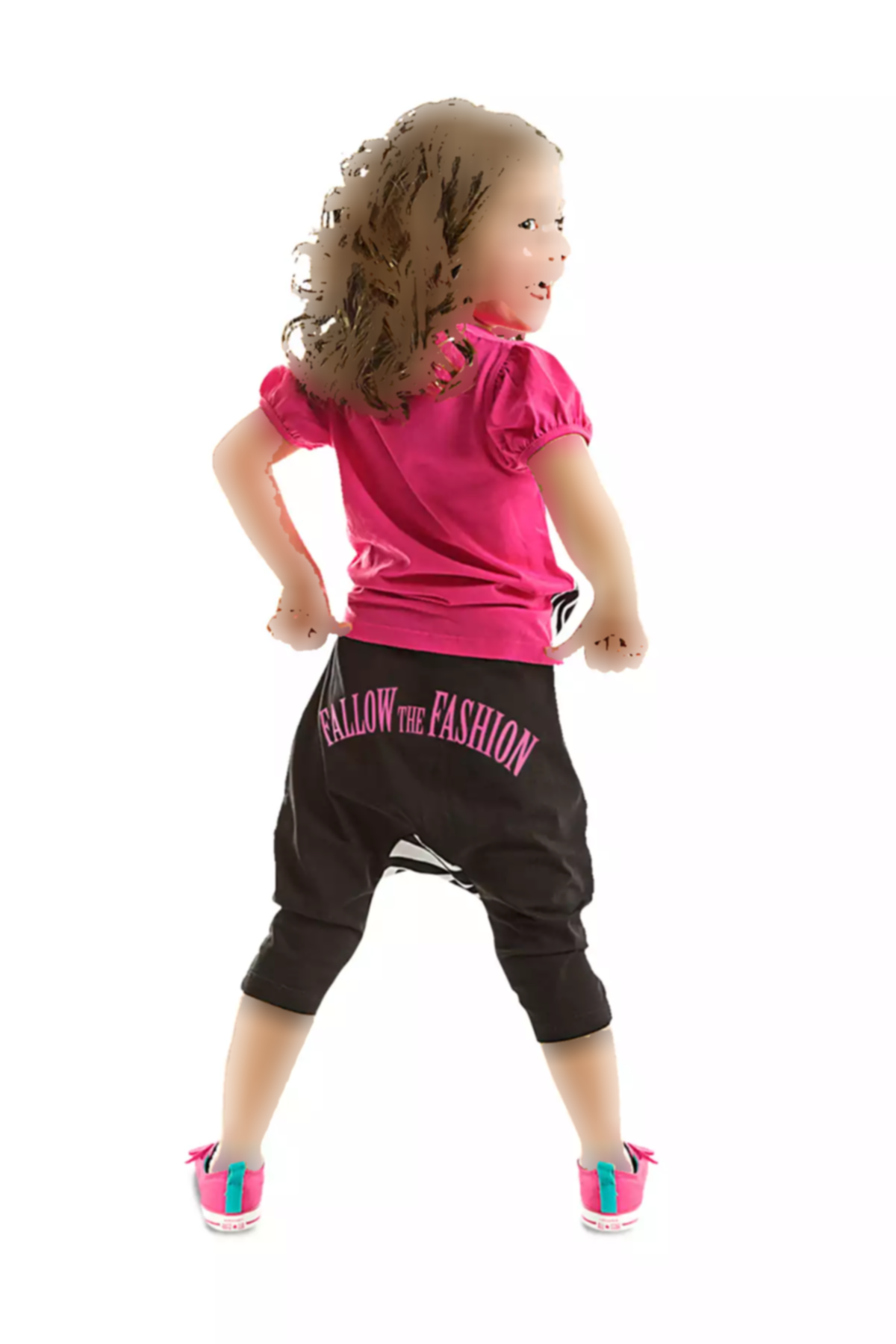 ست شلوارک تیشرت کشی گورخری دخترانه برند Denokids کد 1753823470