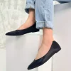 کفش عروسکی چرم اصل مشکی برند inizio کد 1753713663
