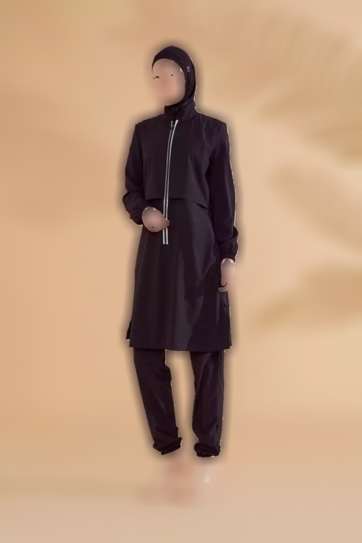 مایو اسلامی پوشیده کامل ساده مشکی برند Marina کد 1753523111