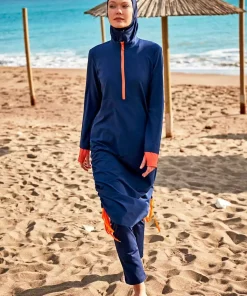 مایو اسلامی پوشیده کامل سرمه ای برند Marina کد 1753525926