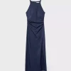 پیراهن یقه برند Stradivarius کد 1753357286