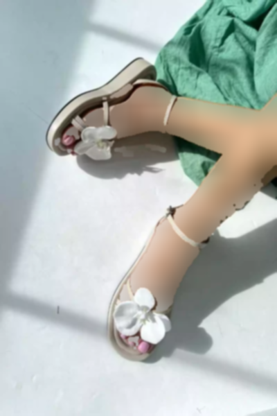 صندل ساده کف گل‎دار بژ زنانه برند inizio کد 1753719071
