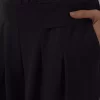 6718مشکی پیله دار پاچه گشاد شلوار زنانه برند Bigdart کد 1753600992