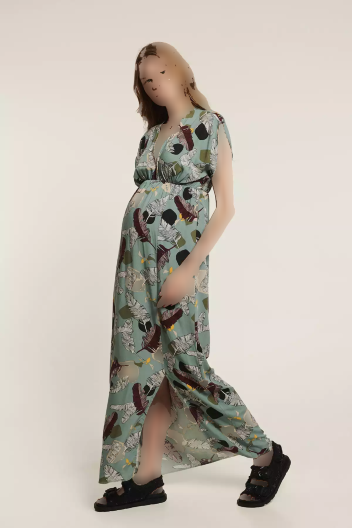 پیراهن طرحدار نفتی جیکوب بارداری برند Lyn Mama کد 1753850526