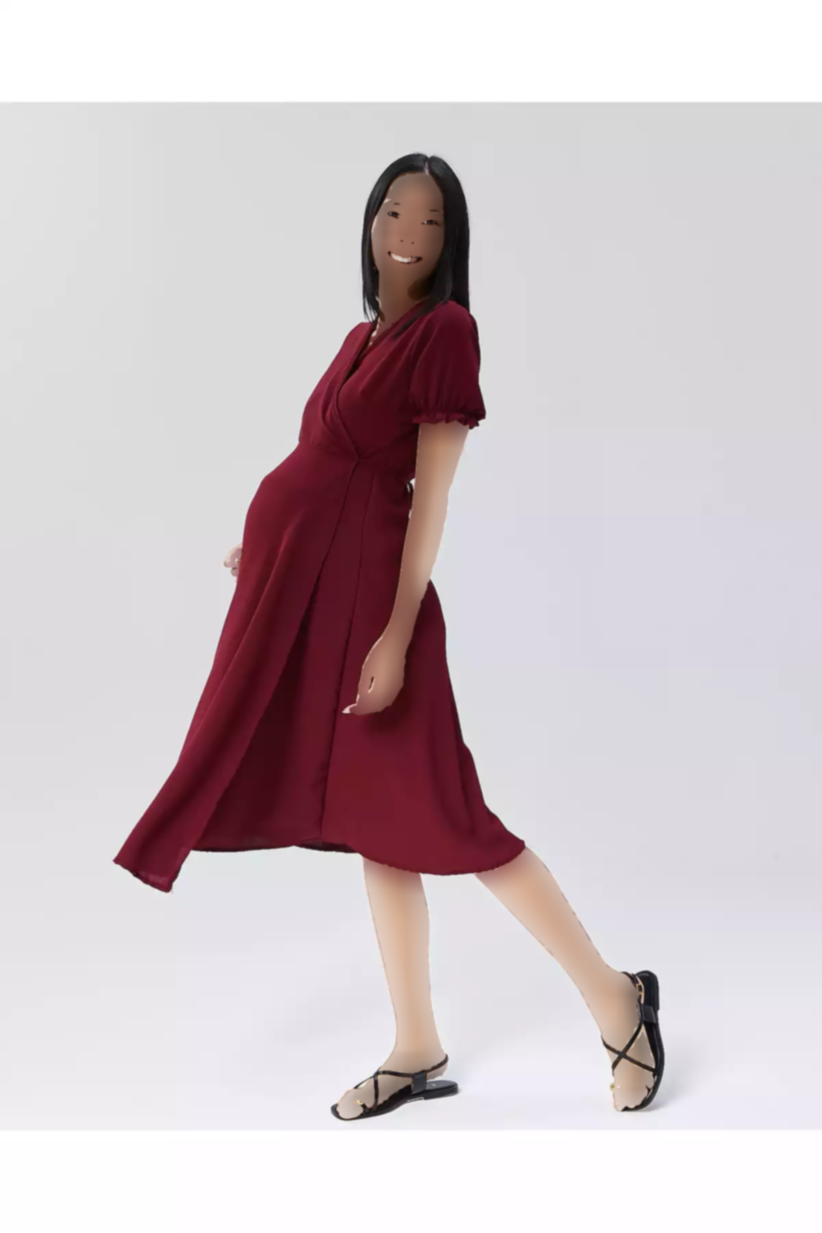 زرشکی لباس برند Lyn Mama کد 1753854123