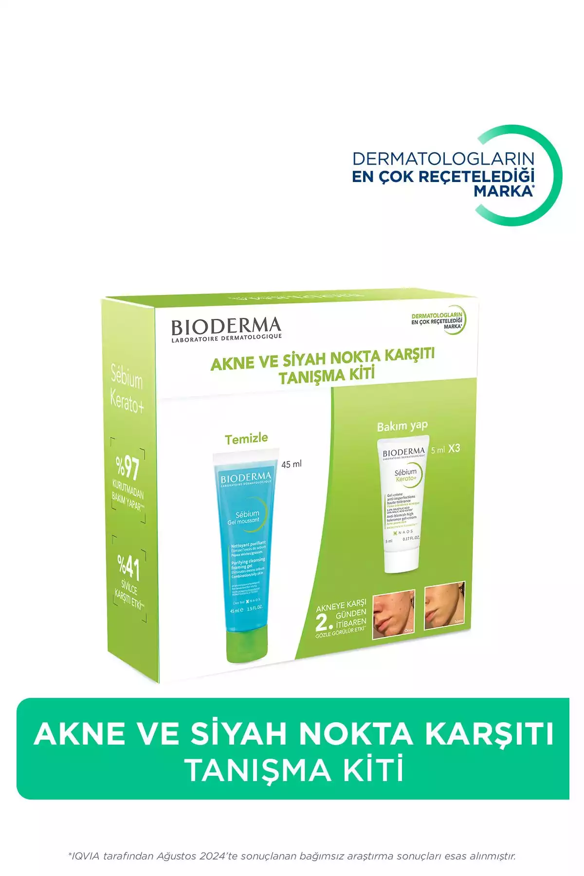 مراقبت ست پوست آکنه نقاط ضد مشکی برند Bioderma کد 1753633390