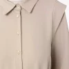 پیراهن پارچه کرپ طرحدار قهوه ای سموری رفکا برند Refka کد 1753724478