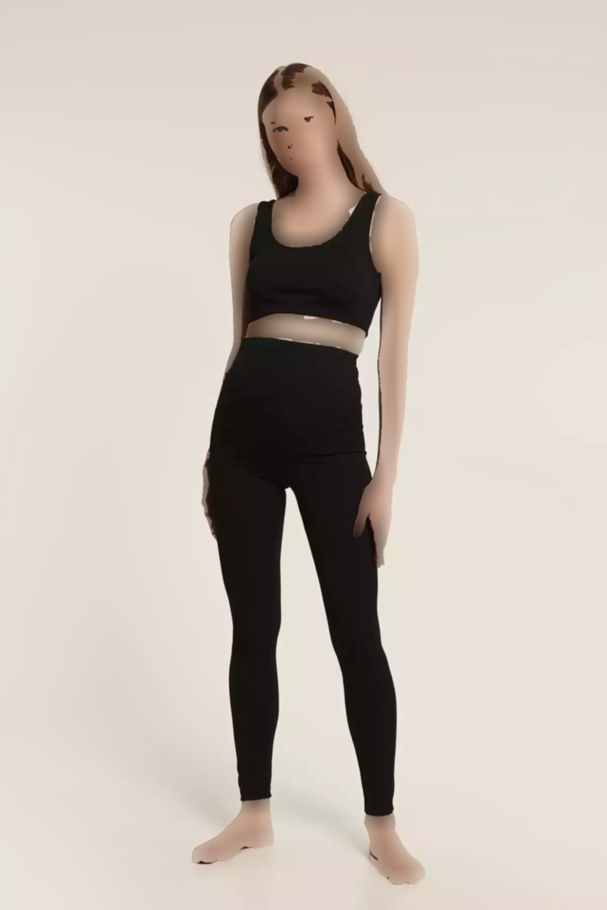 ست بلند مشکی تله برند Lyn Mama کد 1753854125