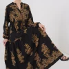 پیراهن طرحدار طلایی مشکی برند Bigdart کد 1753600994
