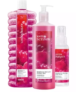 بسته اسپری کف ژل دوش بدن حمام معطر انگور من فرانک تمشک حواس برند Avon کد 1753621927