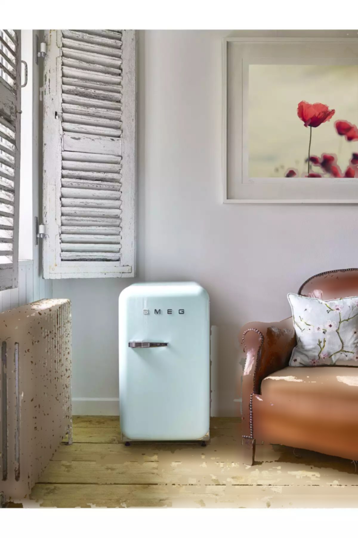 کوچک یخچال سبز یکدست سبک برند Smeg کد 1753490530