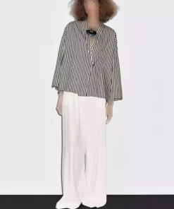 کیمونو پنبه ای راهراه برند Massimo Dutti کد 1752758784