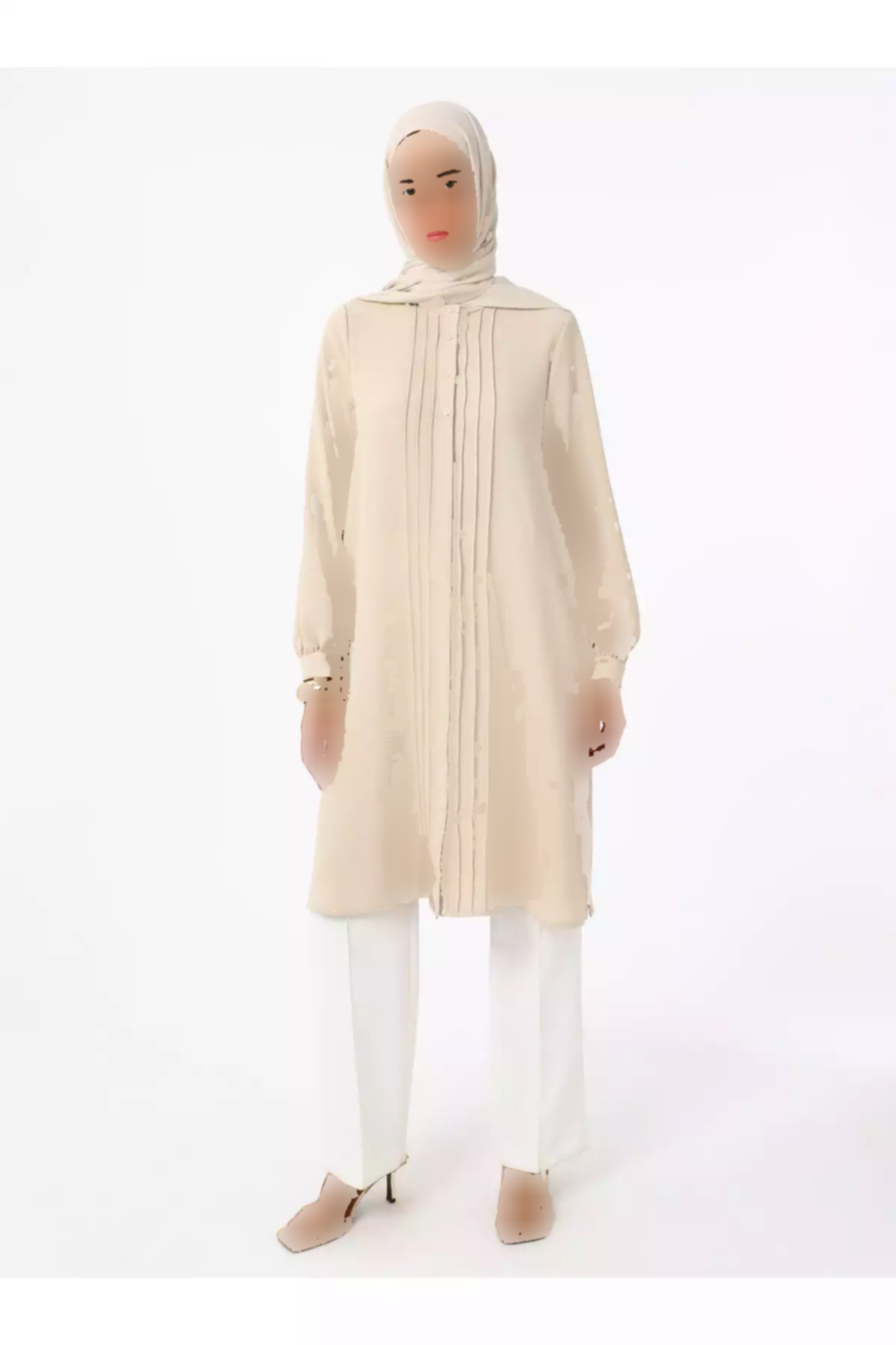 تونیک آجدار دکمه دار سنگی رفکا برند Refka کد 1753724479