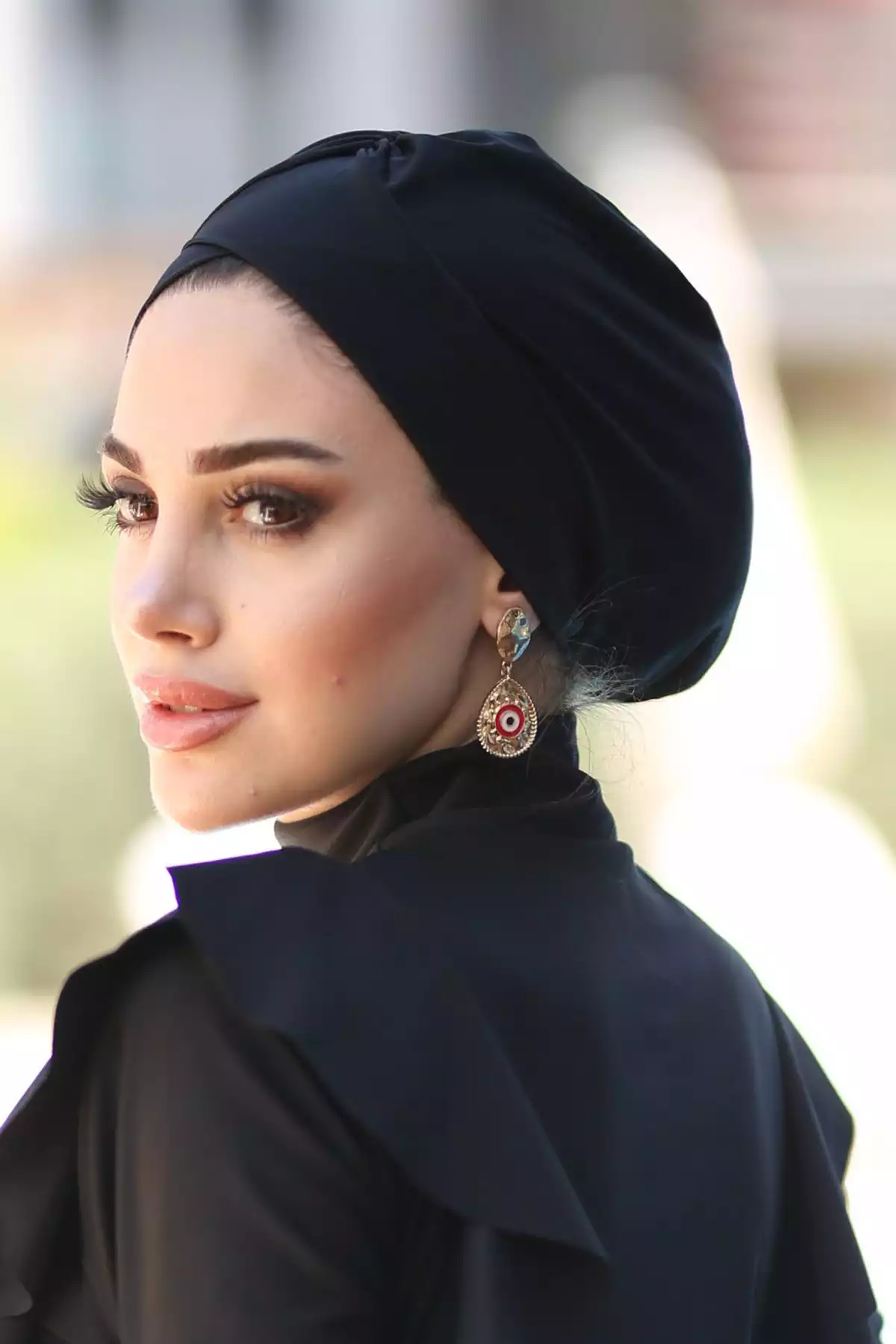 سربند ضربدری آبی چیندار دو طرفه مشکی برند Remsa Mayo کد 1753760532