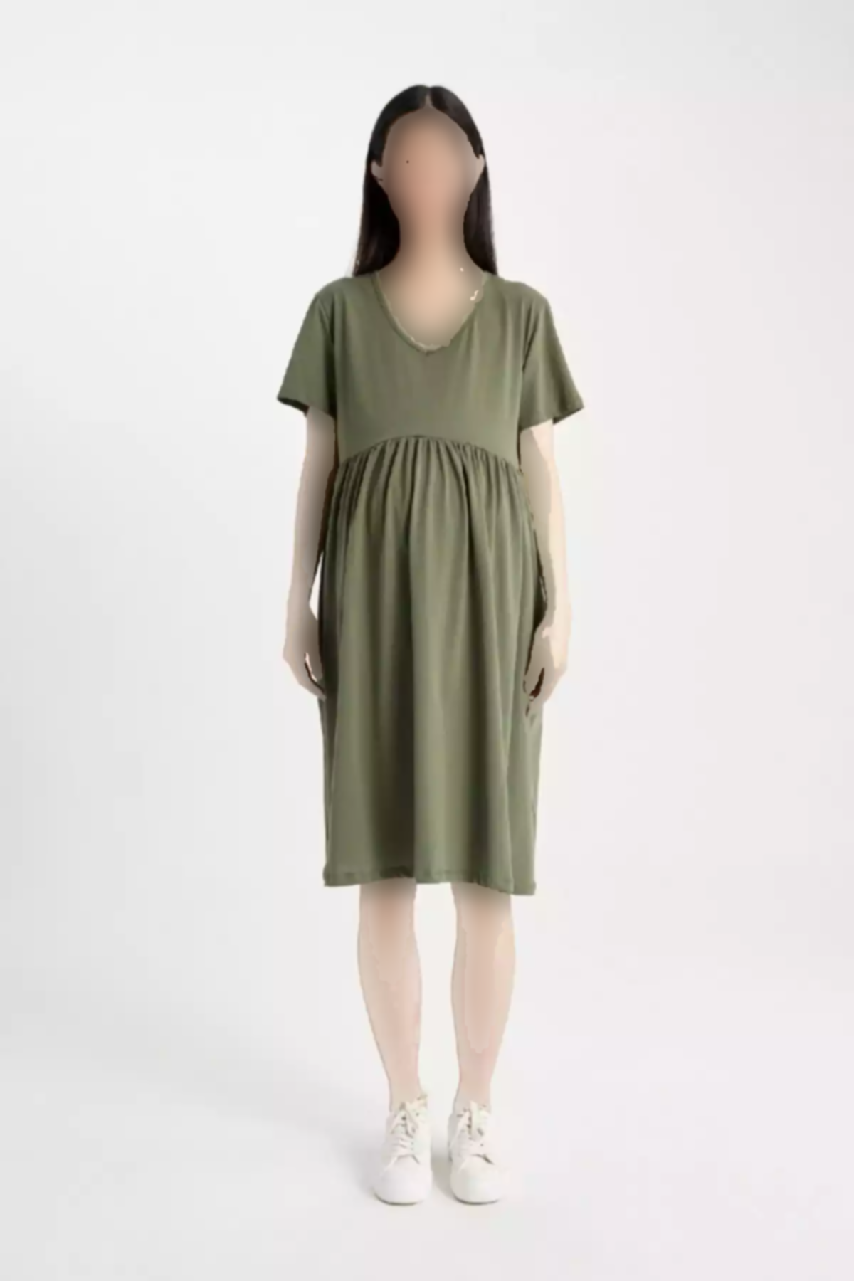 پیراهن متناسب قد آستین کوتاه بارداری برند Defacto کد 1752543731