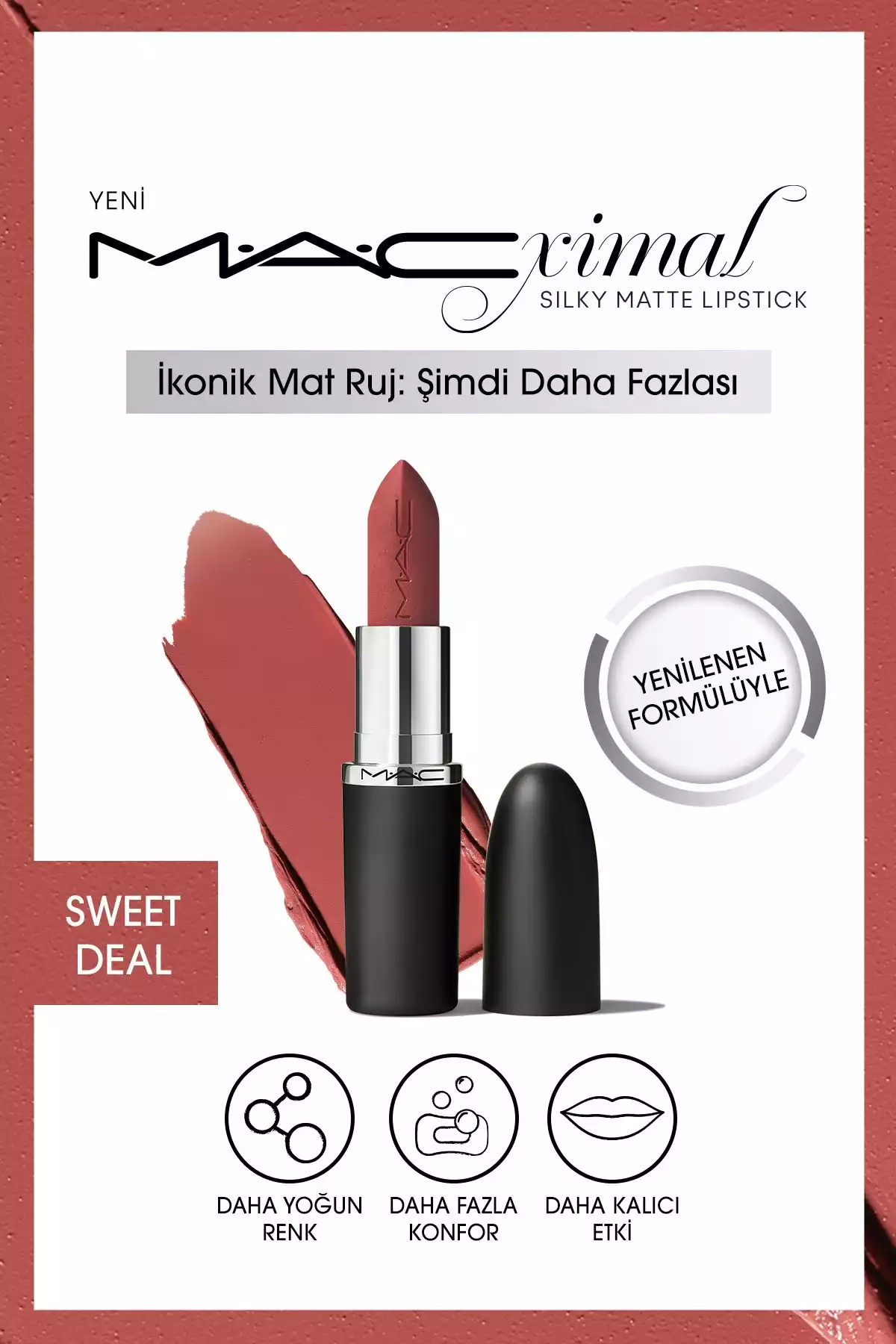 رژ لب رنگ مات معامله حداکثر برند Mac کد 1753755069