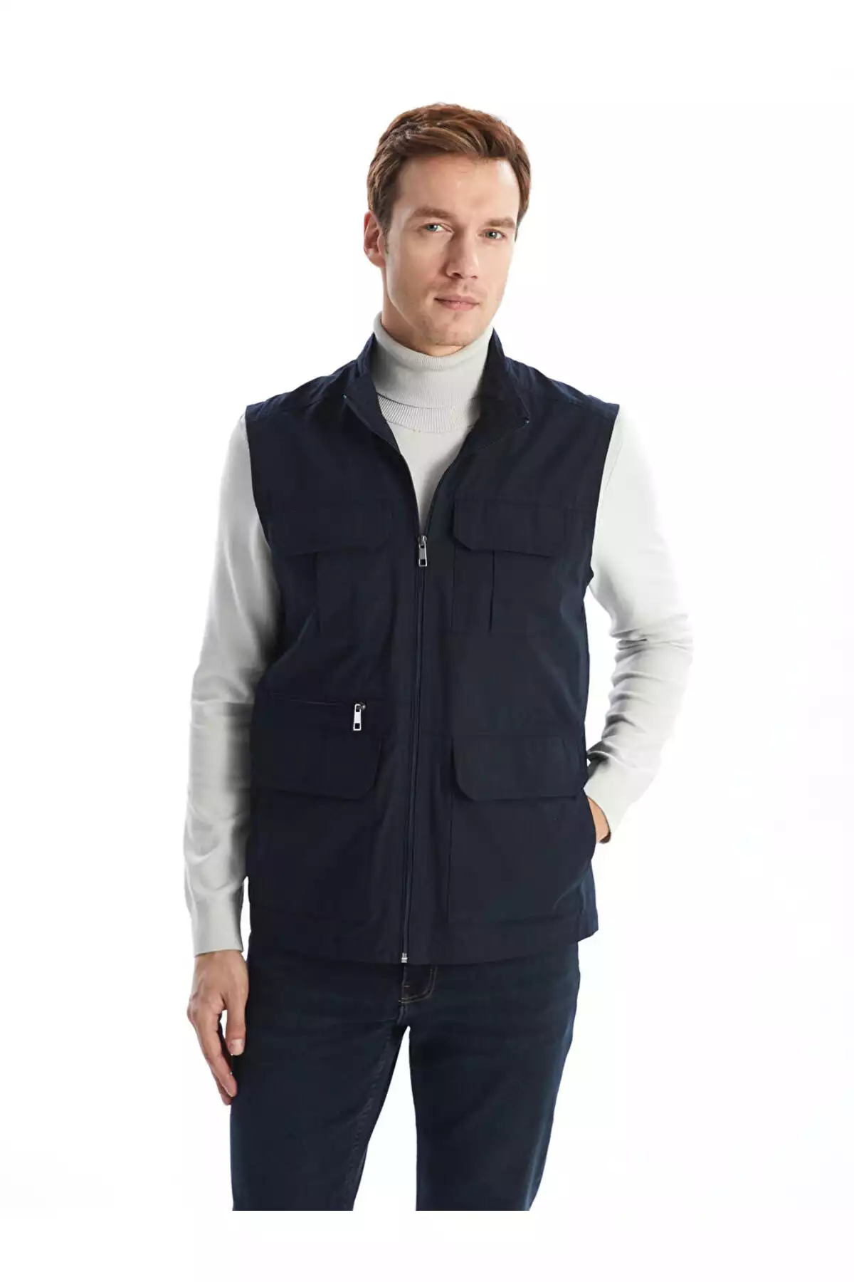 قالب یقه ایستاده مردانه استاندارد برند LC Waikiki کد 1753320071