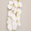 گلدار مصنوعی بزرگ به صورت ارکیده سفید واقعی 85cm برند ALSHOP کد 1753579331