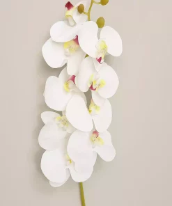 گلدار مصنوعی بزرگ به صورت ارکیده سفید واقعی 85cm برند ALSHOP کد 1753579331