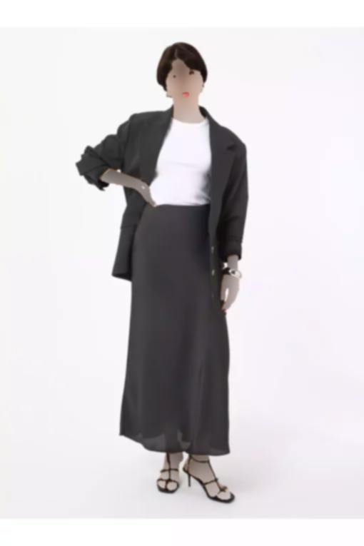 دامن کلوش ساتن رفکا مشکی برند Refka کد 1753720990
