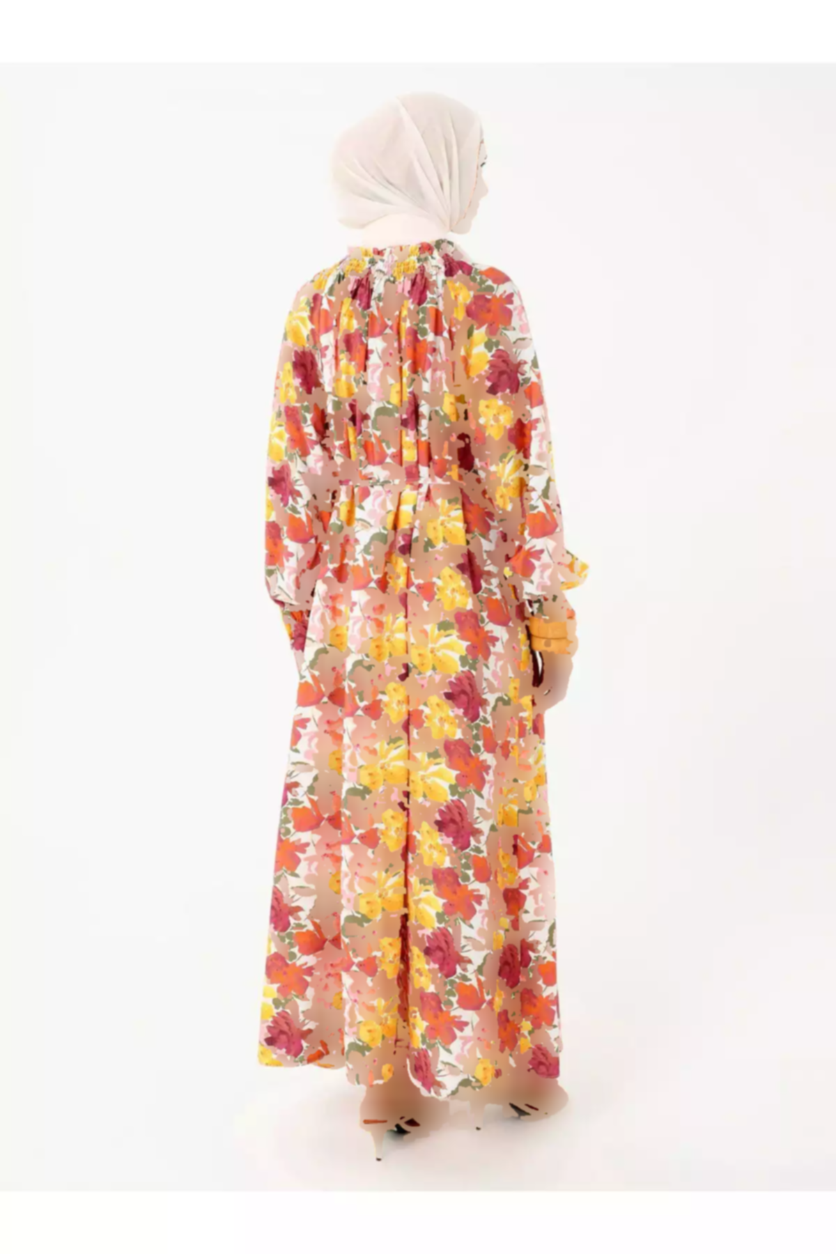 پیراهن یقه طرحدار چند رنگ رفکا برند Refka کد 1753726868