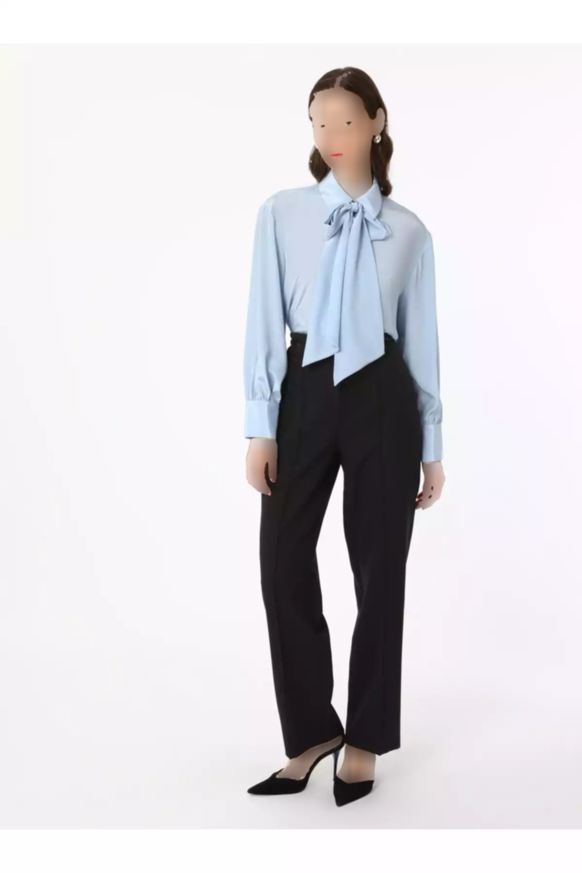 دور کمر بلند دوخت رفکا مشکی شلوار برند Refka کد 1753721466