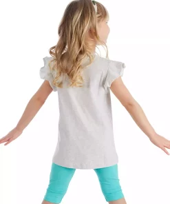ست تایت تیشرت تابستانی چیندار دخترانه برند Denokids کد 1753823525