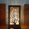 led آباژور باتری دار مطالعه کوچک لامپ برش چوب فرشته طراحی ویژه لیزر برند ALSHOP کد 1753579330
