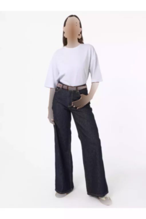 ساده شانه باز افتاده یقه گرد سفید رفکا تیشرت زنانه برند Refka کد 1753723270