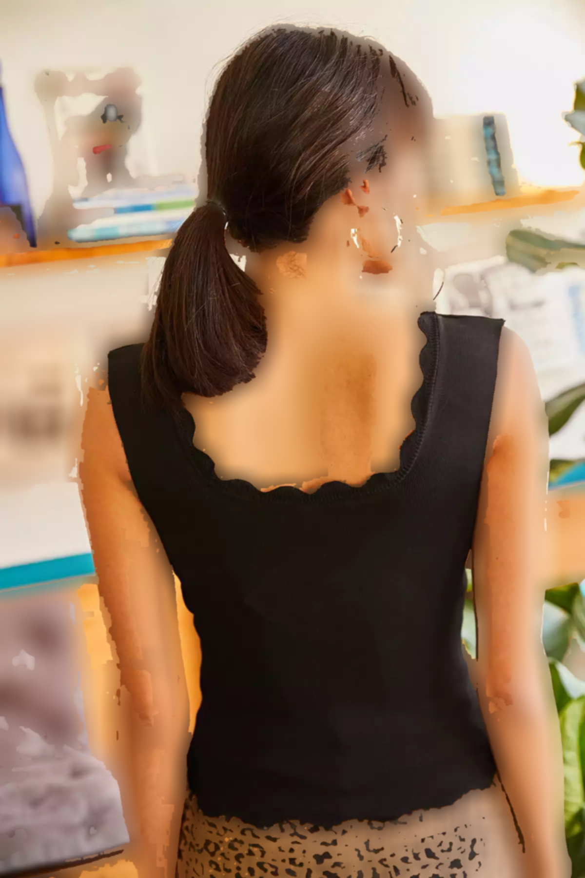 بلوز بافتنی دور کمر یقه طرحدار رو مشکی زنانه برند Olalook کد 1753669990